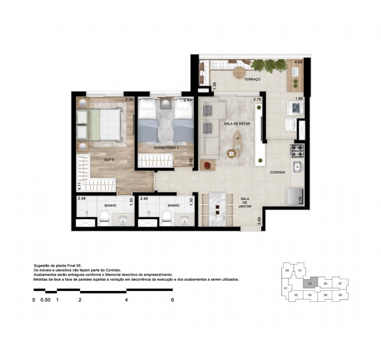 RUA AUGUSTA 67-76m² 2 A 3 DORMS 1 SUÍTE