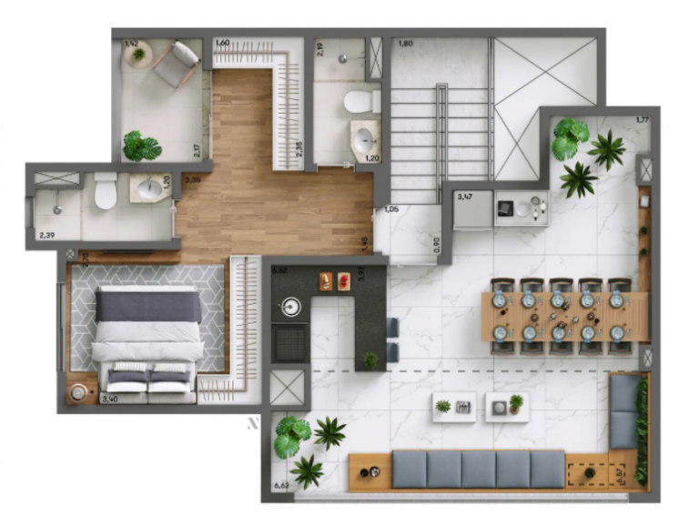 CHÁCARA SANTO ANTÔNIO 76m² 1 OU 2 SUÍTES 2 OU 3 dorms