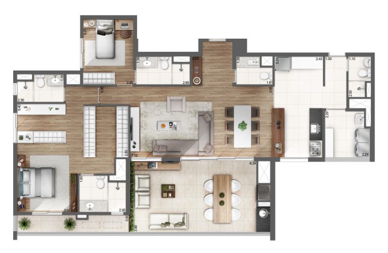 VILA MADALENA 149 M2 4 DORMS 2 VAGAS