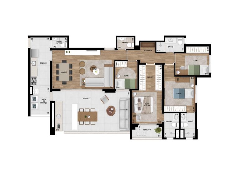 VILA ANASTÁCIO 104-136m² 3 A 4 DORMS 1 A 3 SUÍTES