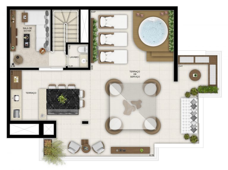 BROOKLIN 69-103m² 2 A 3 DORMS C/SUÍTE 1 A 2 vagas