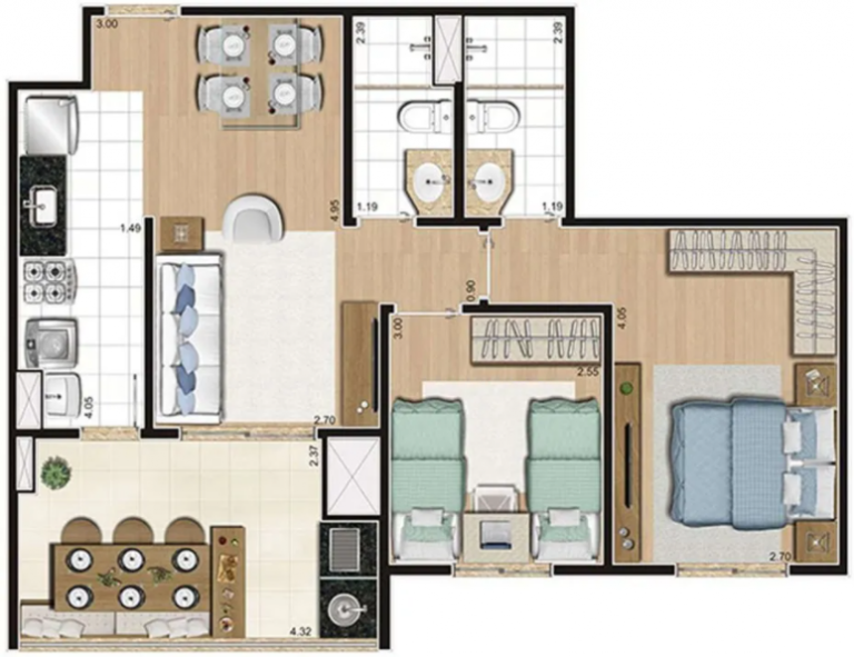 VILA GUILHERME 2 E 3 DORMS 1 SUÍTES 63-79m² 1 OU 2 VAGAS