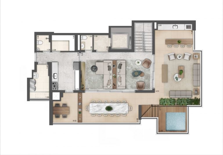 CHÁCARA KLABIN 123-144 M² 4 DORMS OU 3 SUÍTES 2 VAGAS