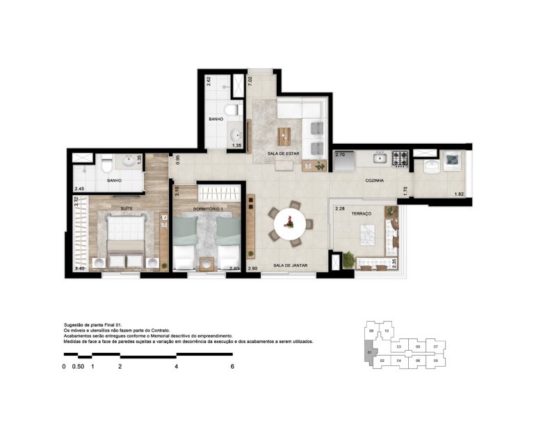 RUA AUGUSTA 67-76m² 2 A 3 DORMS 1 SUÍTE