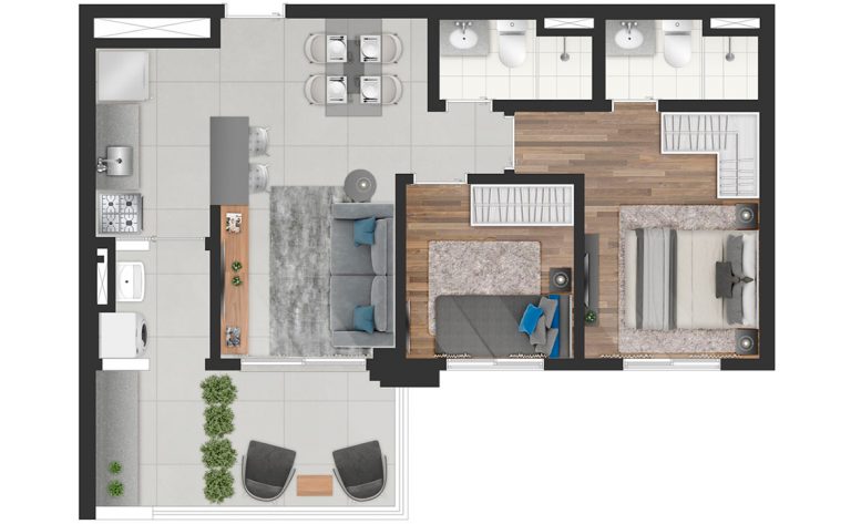 PENHA 58-78 m² 2 ou 3 dormitórios