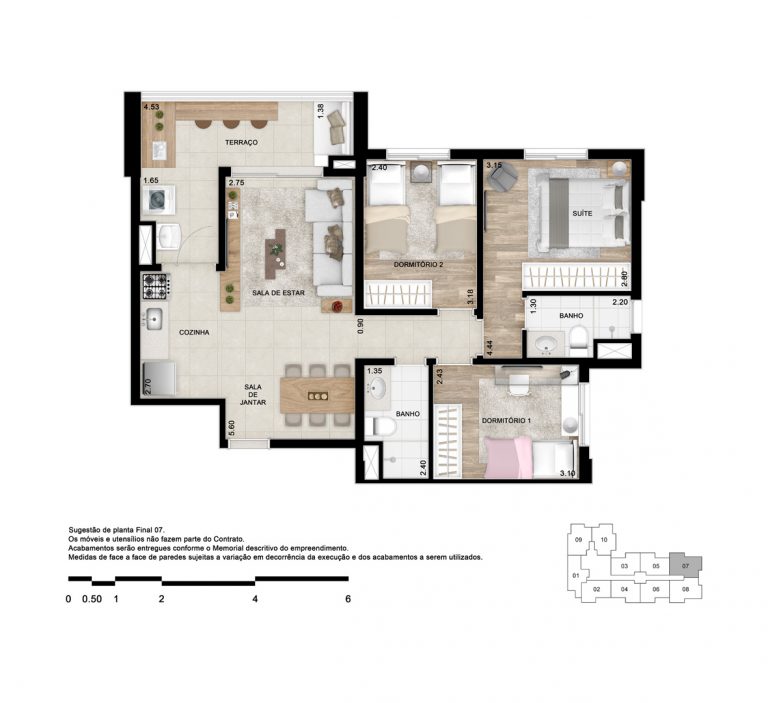 RUA AUGUSTA 67-76m² 2 A 3 DORMS 1 SUÍTE