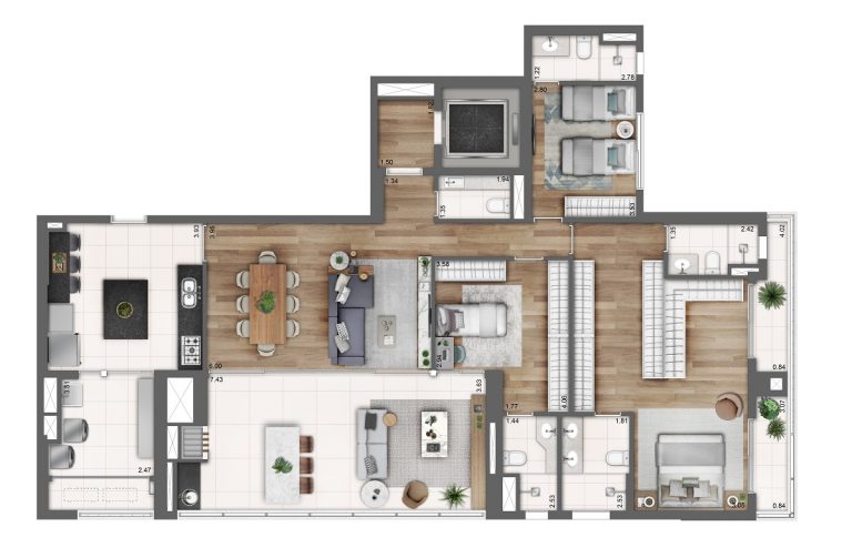 PERDIZES 140-190 m2, 4 suítes 2 a 3 vagas