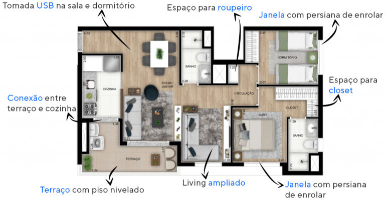 VILA ANASTÁCIO 47m², 55 E 68m²  2 A 3 DORMS 1 SUÍTES