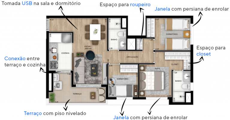 VILA ANASTÁCIO 47m², 55 E 68m²  2 A 3 DORMS 1 SUÍTES