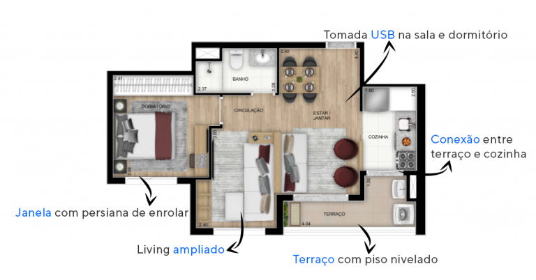 VILA ANASTÁCIO 47m², 55 E 68m²  2 A 3 DORMS 1 SUÍTES