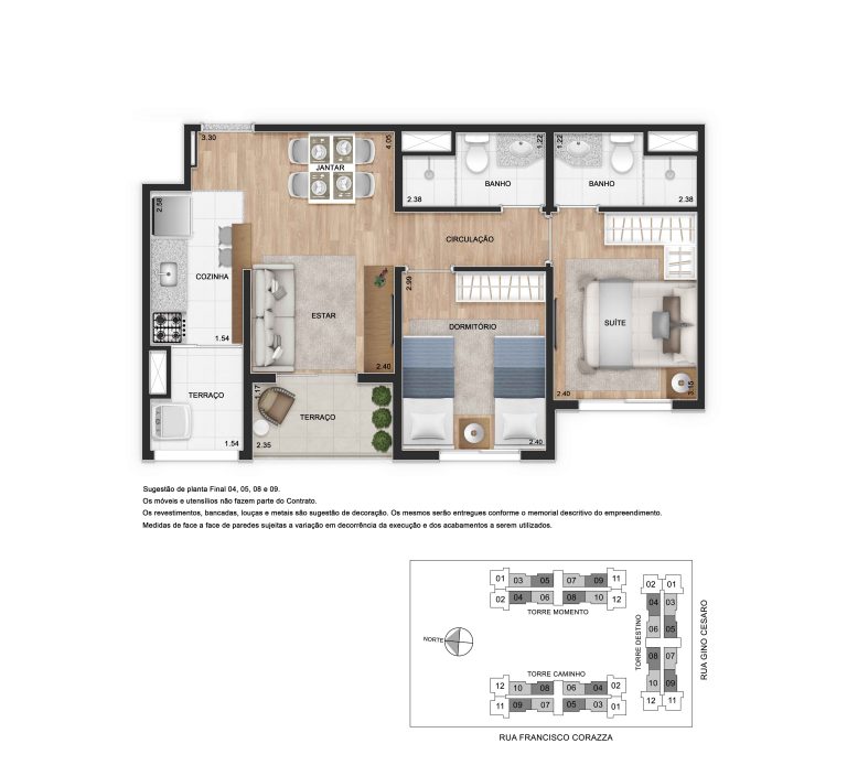 PARQUE RESIDENCIAL DA LAPA 50-62m² 2 A 3 DORMS C/SUÍTE