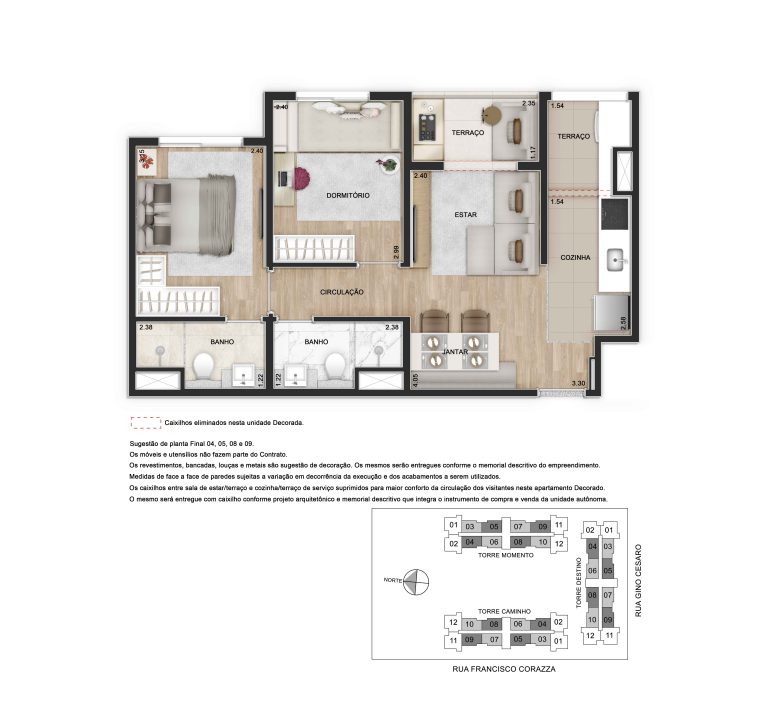 PARQUE RESIDENCIAL DA LAPA 50-62m² 2 A 3 DORMS C/SUÍTE