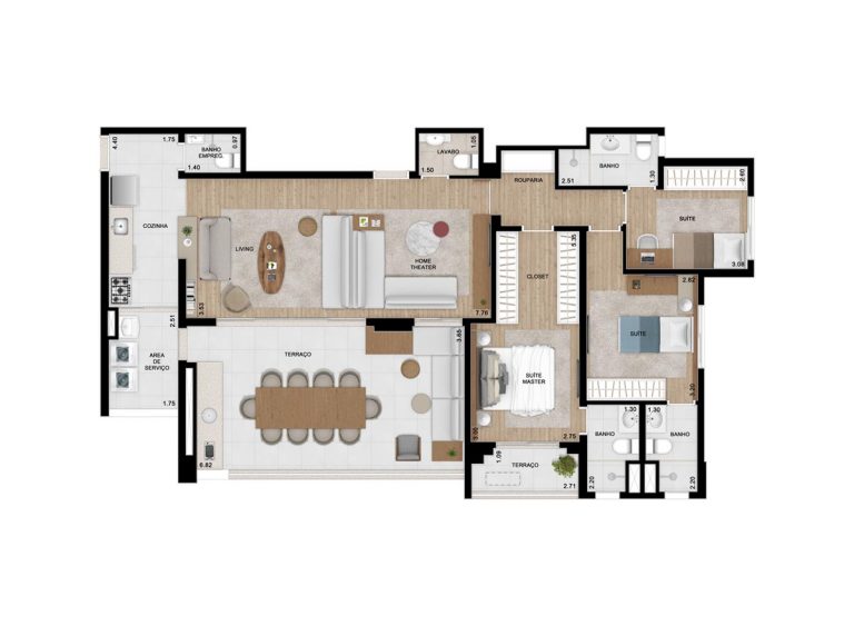 VILA ANASTÁCIO 104-136m² 3 A 4 DORMS 1 A 3 SUÍTES