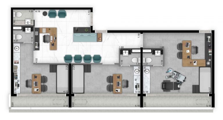 MOEMA 1 DORM, STUDIOS E CONSULTÓRIO