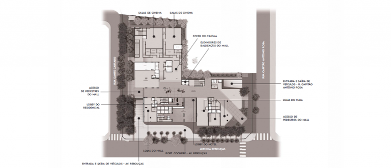 PINHEIROS 1 E 2 Dormitórios  29 M² A 130 M² MIXED USE Destaque