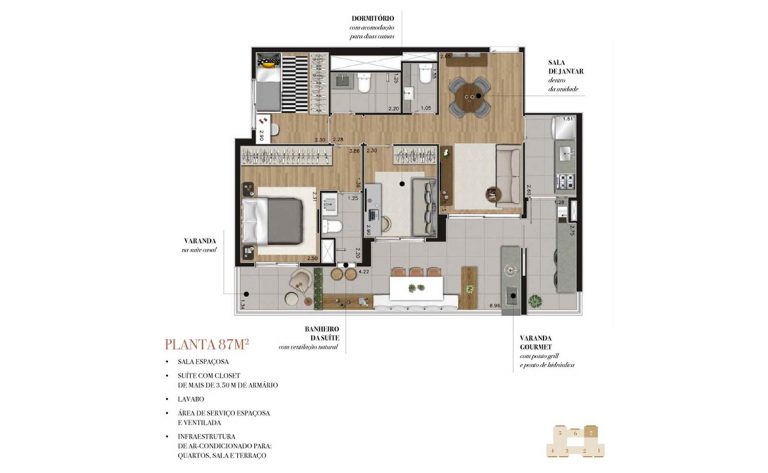 VILA LEOPOLDINA 88-153 m² 3 ou 4 dormitórios