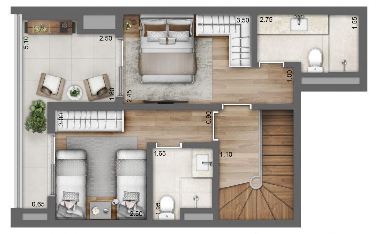 Perdizes 71 m² 2 DORMS C/SUÍTE