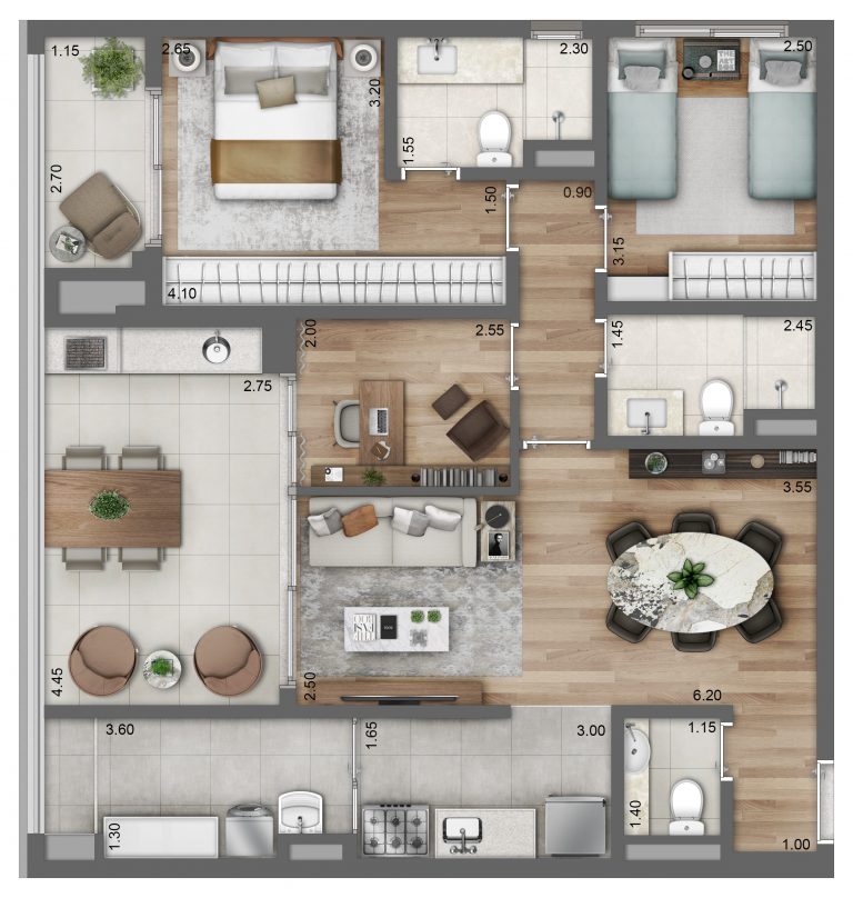 Perdizes 71 m² 2 DORMS C/SUÍTE