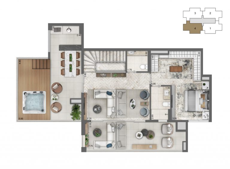 SANTO AMARO 113-136m² 3 ou 4 DORMS. 2 OU 3 SUÍTESes 2 vagas