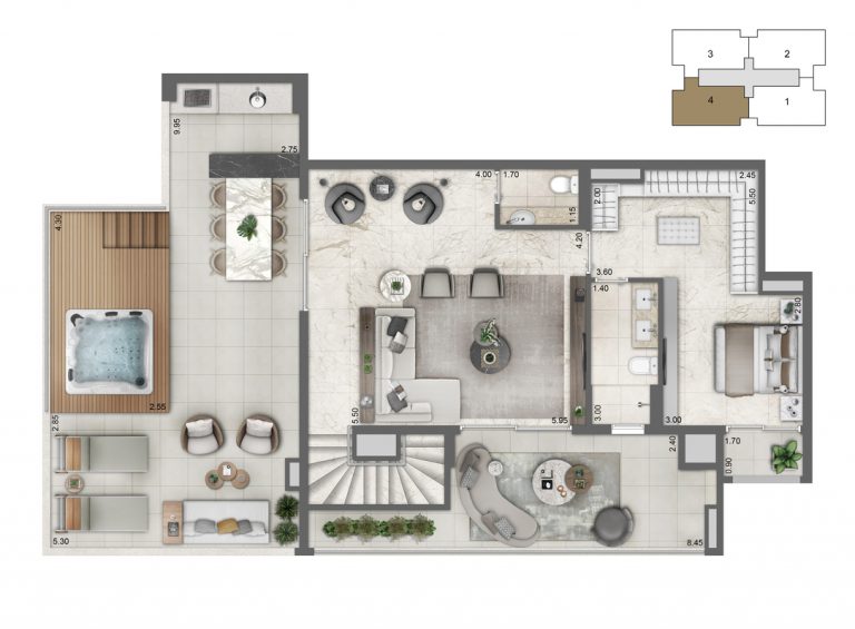 SANTO AMARO 113-136m² 3 ou 4 DORMS. 2 OU 3 SUÍTESes 2 vagas