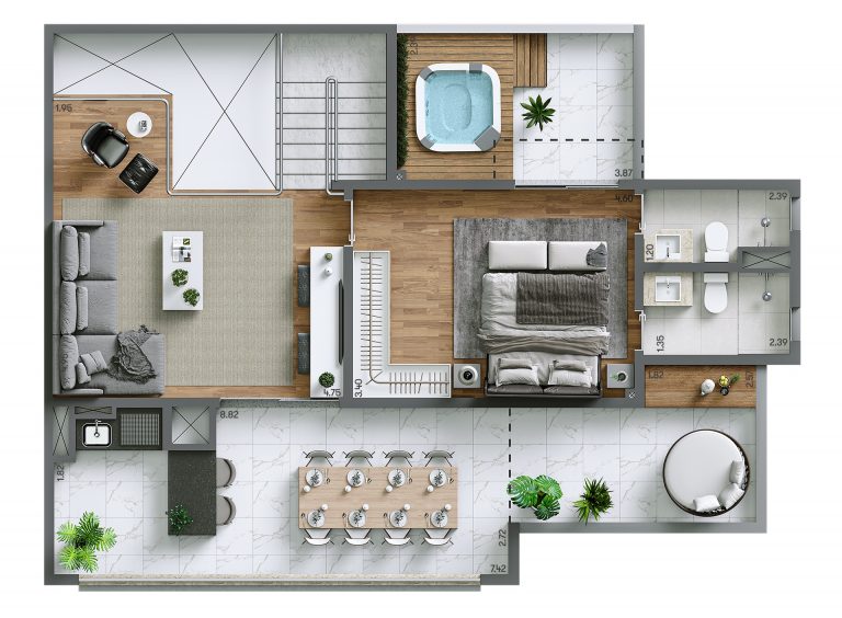 ALTO DO IPIRANGA 72-125m² 1 A 3 SUÍTES 3 A 4 DORMS.