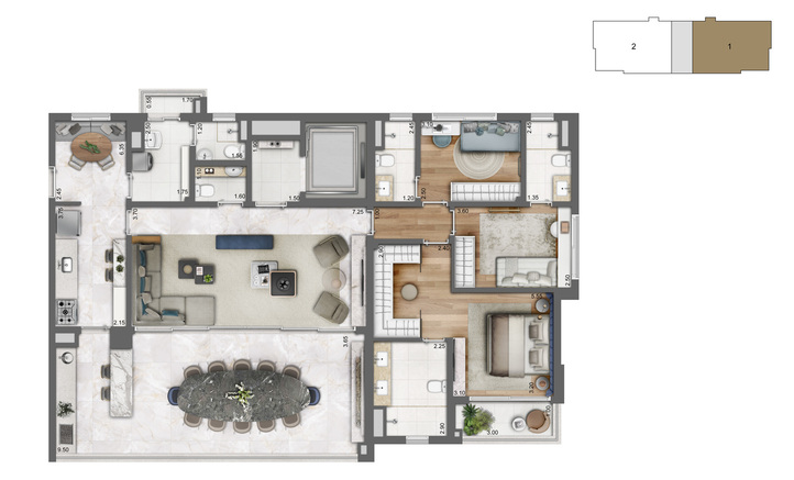 CAMPO BELO 166m² 3 DORMS 3 SUÍTES 2 OU 3 VAGAS