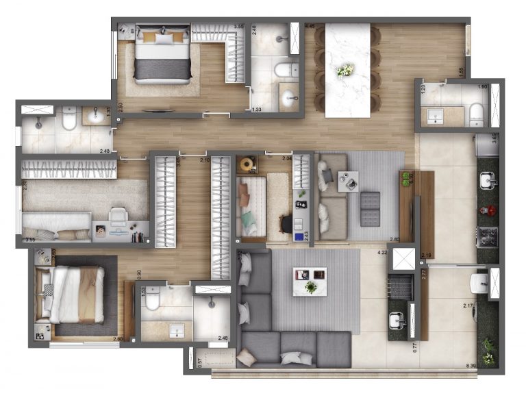 VILA LEOPOLDINA 119 m² 3 OU 4 DORMS. 1 A 3 SUÍTES 2 VAGAS DETERMINADAS