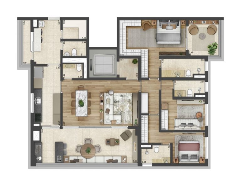 PERDIZES 173m² 3 SUÍTES E HALL PRIVATIVO