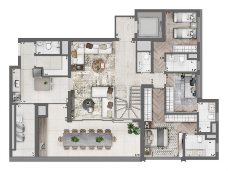 VILA CLEMENTINO 158m² 3 OU 4 DORMS 1 A 3 SUÍTES  2 VAGAS