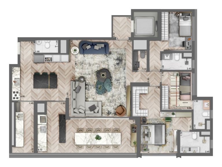 VILA CLEMENTINO 158m² 3 OU 4 DORMS 1 A 3 SUÍTES  2 VAGAS