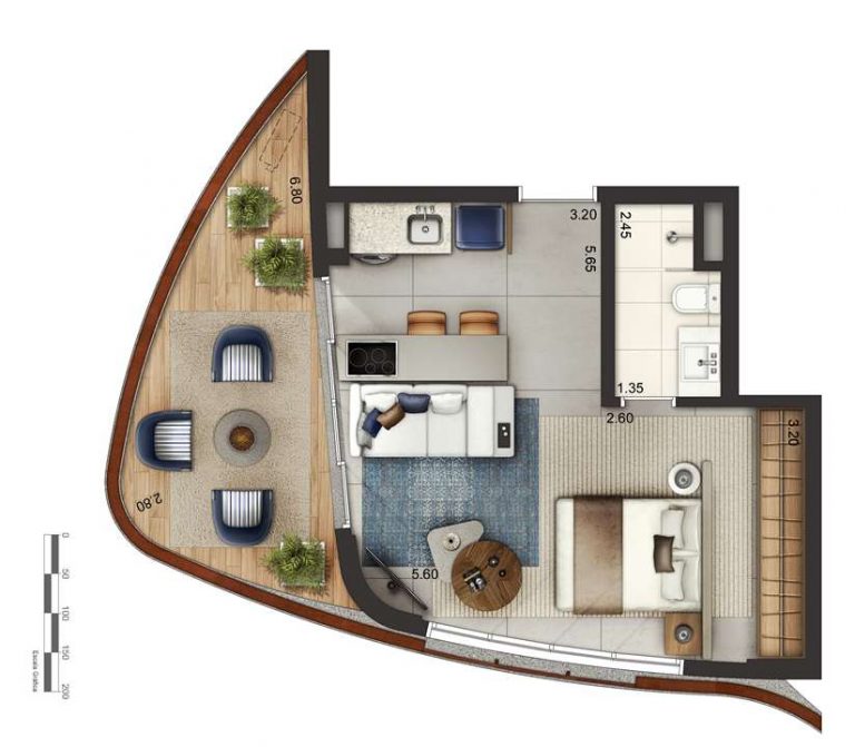 VILA OLIMPIA 47-49m² 1 SUÍTE 1 OU 2 VAGAS