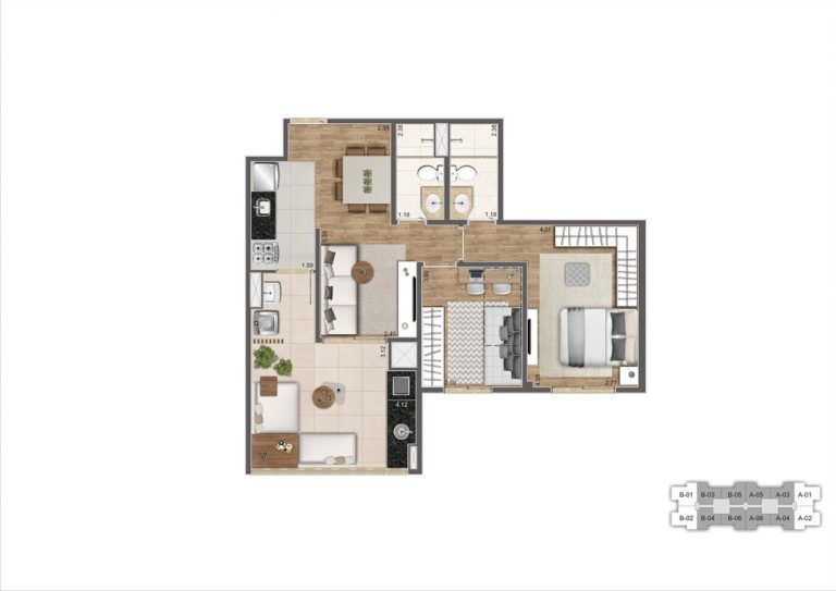 BARRA FUNDA 67-83m² 2 OU 3 DORMS 1 SUÍTE 1 OU 2 VAGAS