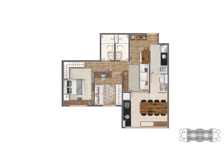 BARRA FUNDA 67-83m² 2 OU 3 DORMS 1 SUÍTE 1 OU 2 VAGAS