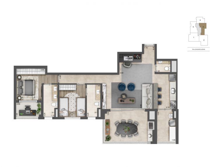 BROOKLIN 110-157m² 2 OU 3 SUÍTES 2 VAGAS