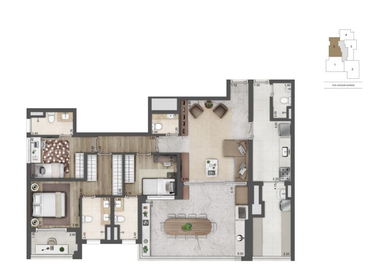 BROOKLIN 110-157m² 2 OU 3 SUÍTES 2 VAGAS