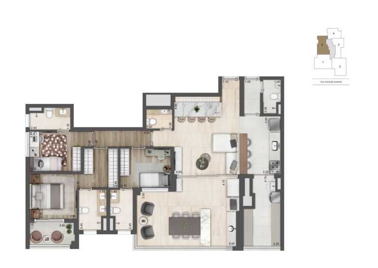 BROOKLIN 110-157m² 2 OU 3 SUÍTES 2 VAGAS