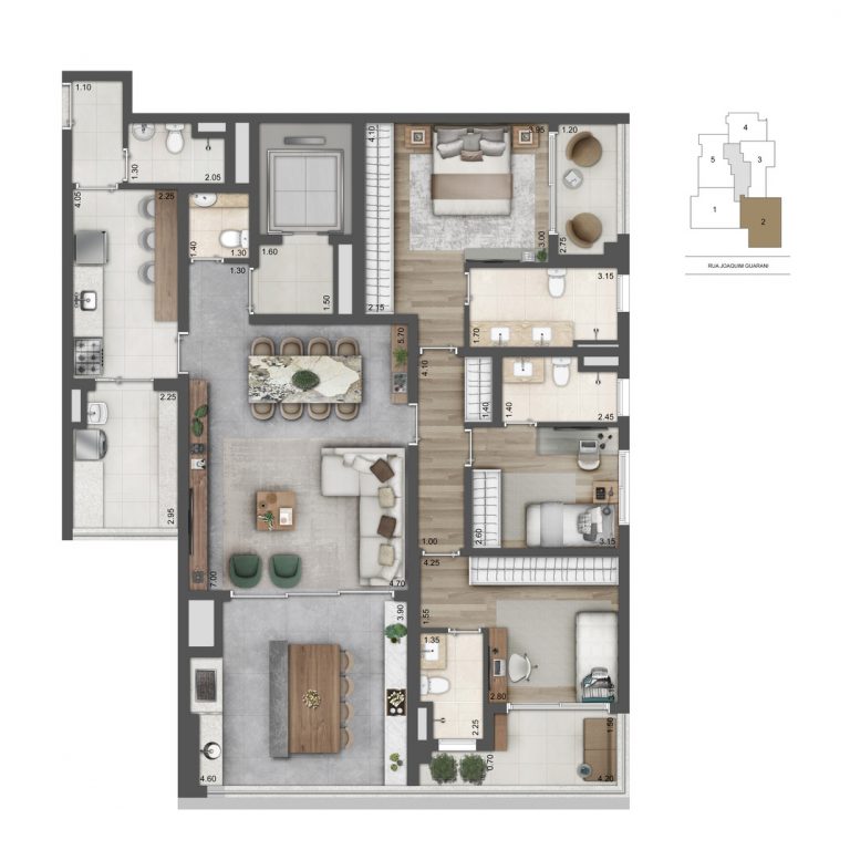 BROOKLIN 110-157m² 2 OU 3 SUÍTES 2 VAGAS