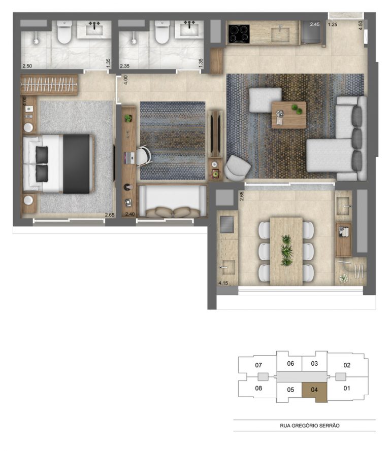 VILA MARIANA 65-131 M² 1 ou 2 VAGAS