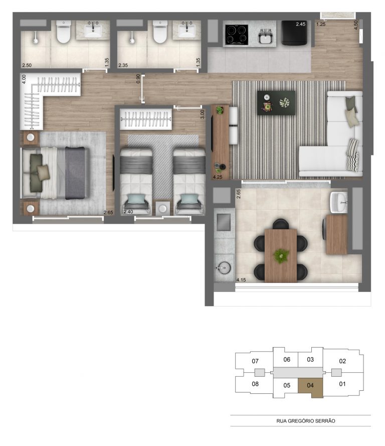 VILA MARIANA 65-131 M² 1 ou 2 VAGAS