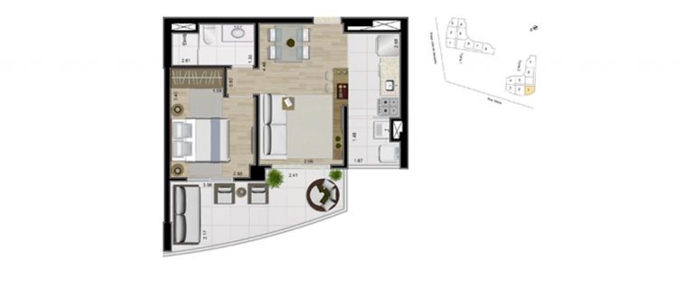 CENTRO 1 E 2 DORMS 40-65 M² 