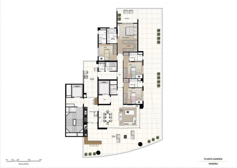 ACLIMAÇÃO 254-443m² 4 suítes 4 a 6 vagas