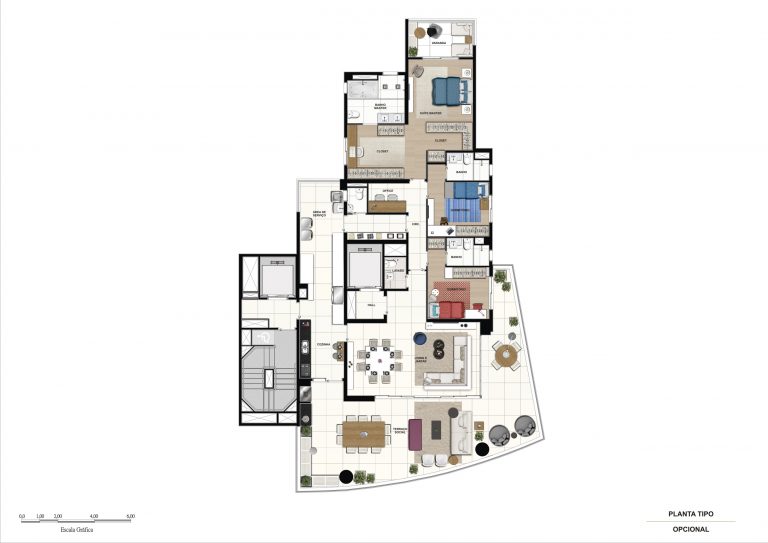 ACLIMAÇÃO 254-443m² 4 suítes 4 a 6 vagas