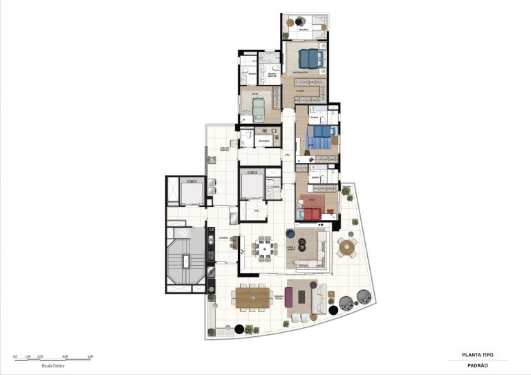 ACLIMAÇÃO 254-443m² 4 suítes 4 a 6 vagas