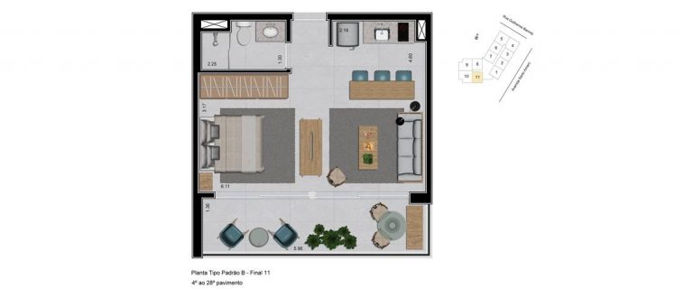 VILA NOVA CONCEIÇÃO 38-52M² STUDIOS E 1 DORM