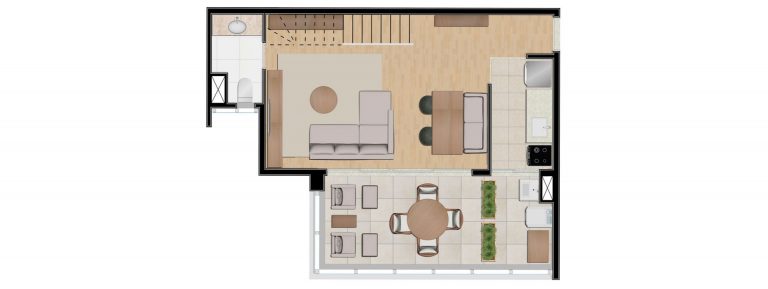 VILA OLIMPIA 1 E 2 Dormitórios 30-121 m²