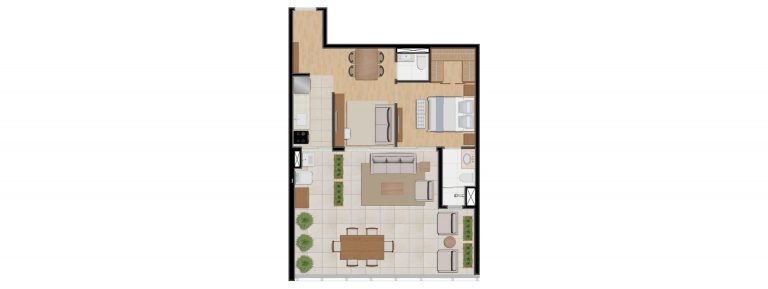 VILA OLIMPIA 1 E 2 Dormitórios 30-121 m²