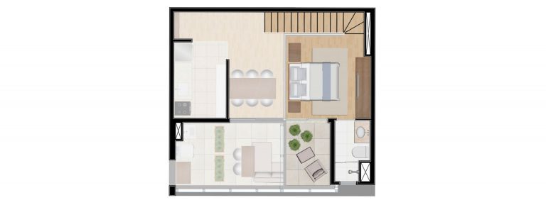 VILA OLIMPIA 1 E 2 Dormitórios 30-121 m²