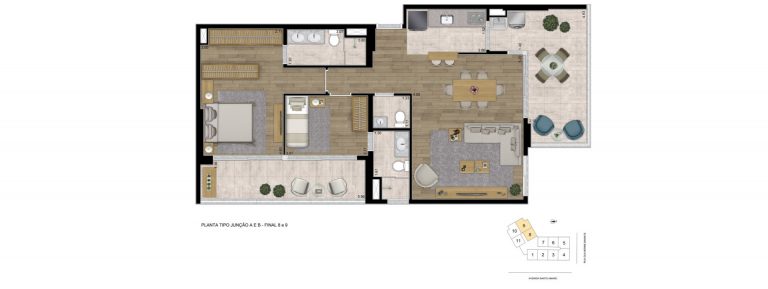 VILA NOVA CONCEIÇÃO 38-52M² STUDIOS E 1 DORM