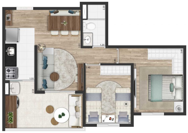 VILA CLEMENTINO 51 A 70 M² 2 e 3 DORMS