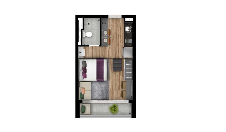 PERDIZES Studio 23M² – 1, 2 e 3 dorms 69-99 M²